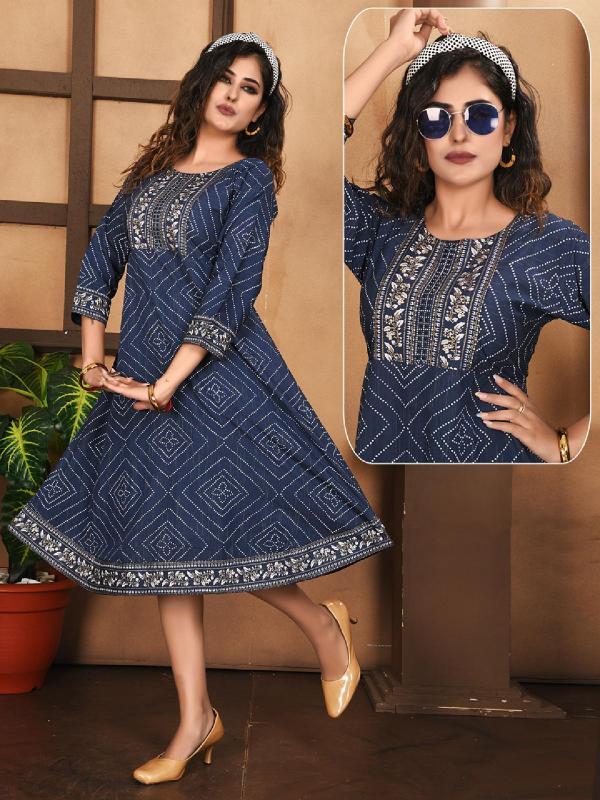 Beauty Srishti Heavy Cotton Anarkali Kurti Collection